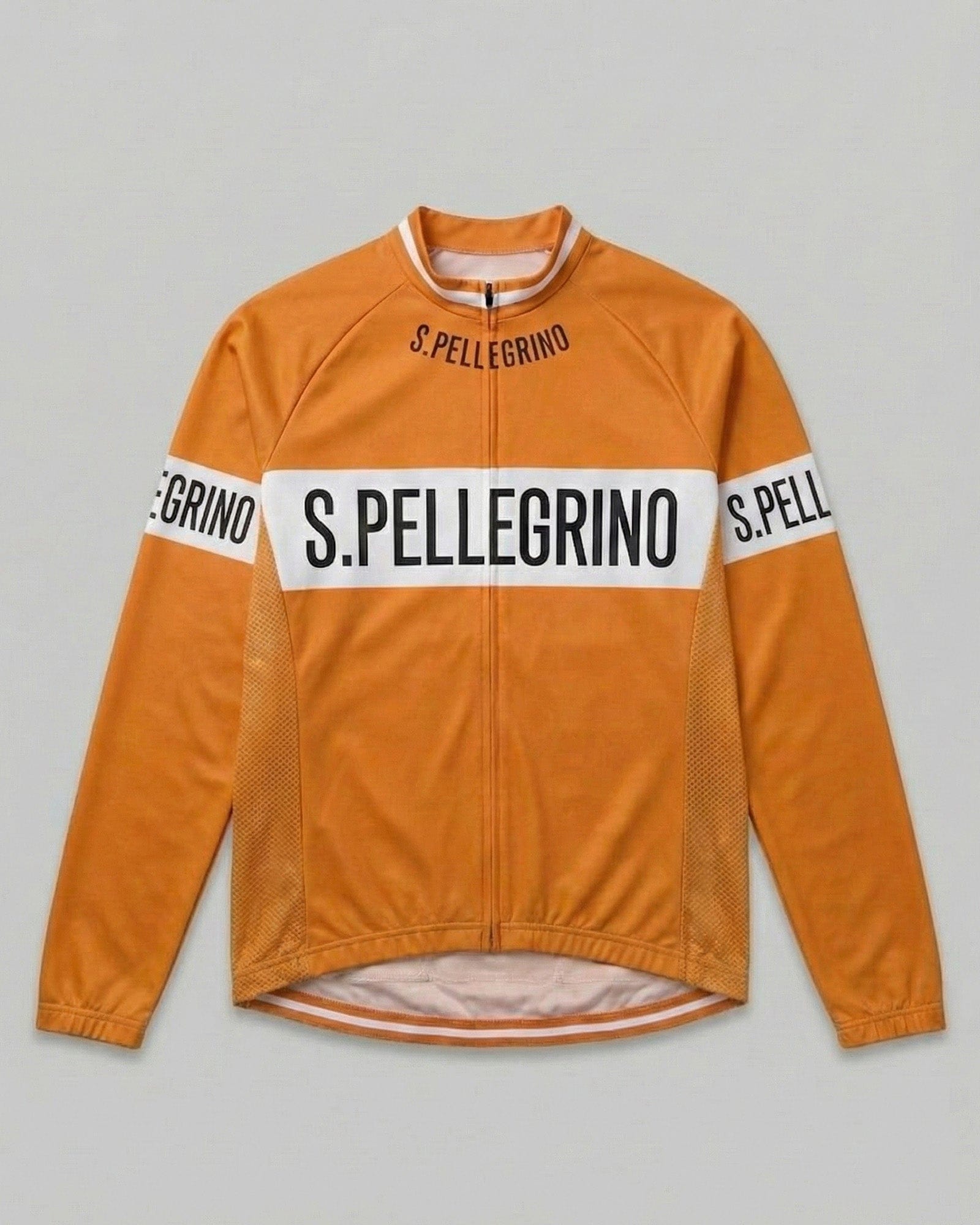 1950s San Pellegrino Long Sleeve Retro Cycling Jersey | Retrolica
