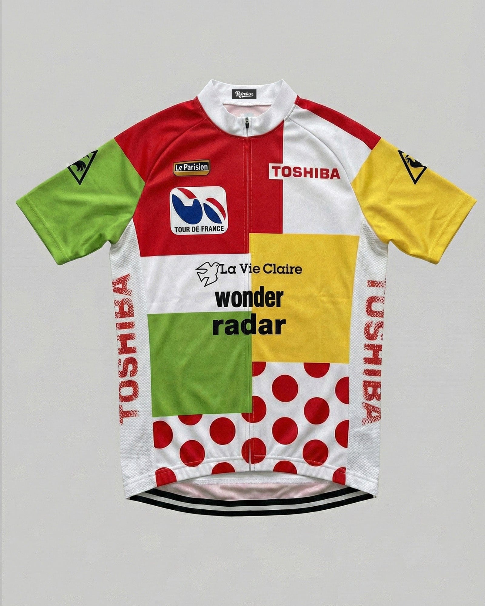 1985 La Vie Claire Tour de France Combination Retro Cycling Jersey