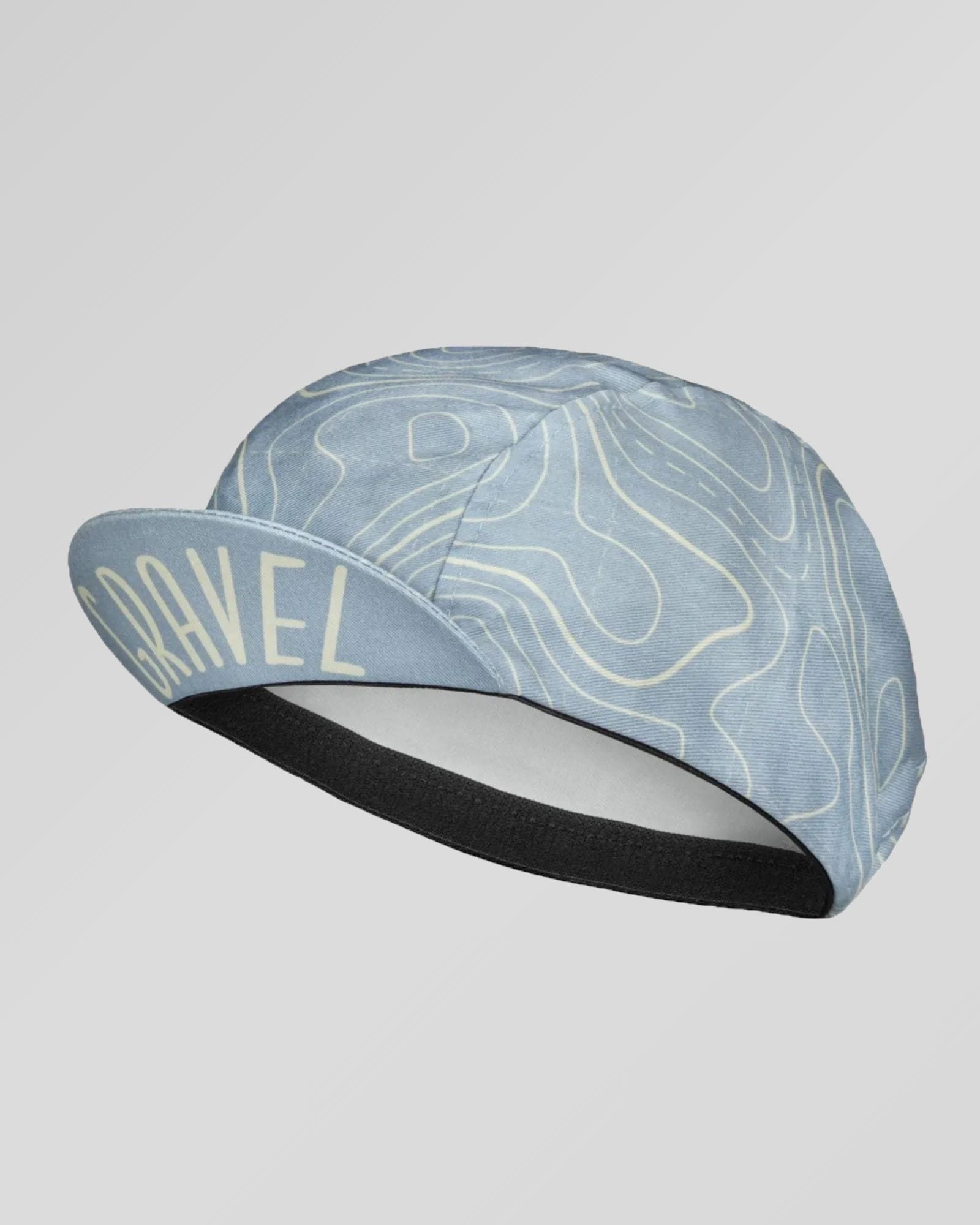 Gravel Nomad Blue Retro Cycling Cap – Topographic Bike Cap