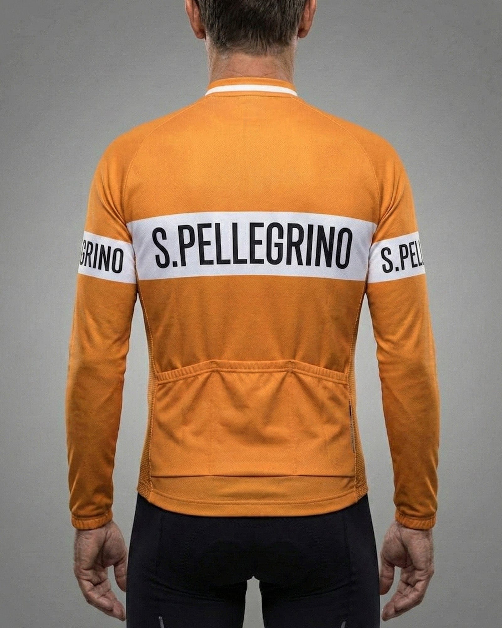 1950s San Pellegrino Long Sleeve Retro Cycling Jersey | Retrolica