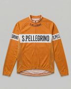 retrolica MEN / XS 1950s - 60s San Pellegrino Long Sleeve Retro Cycling Jersey - Italian Classic Team Replica