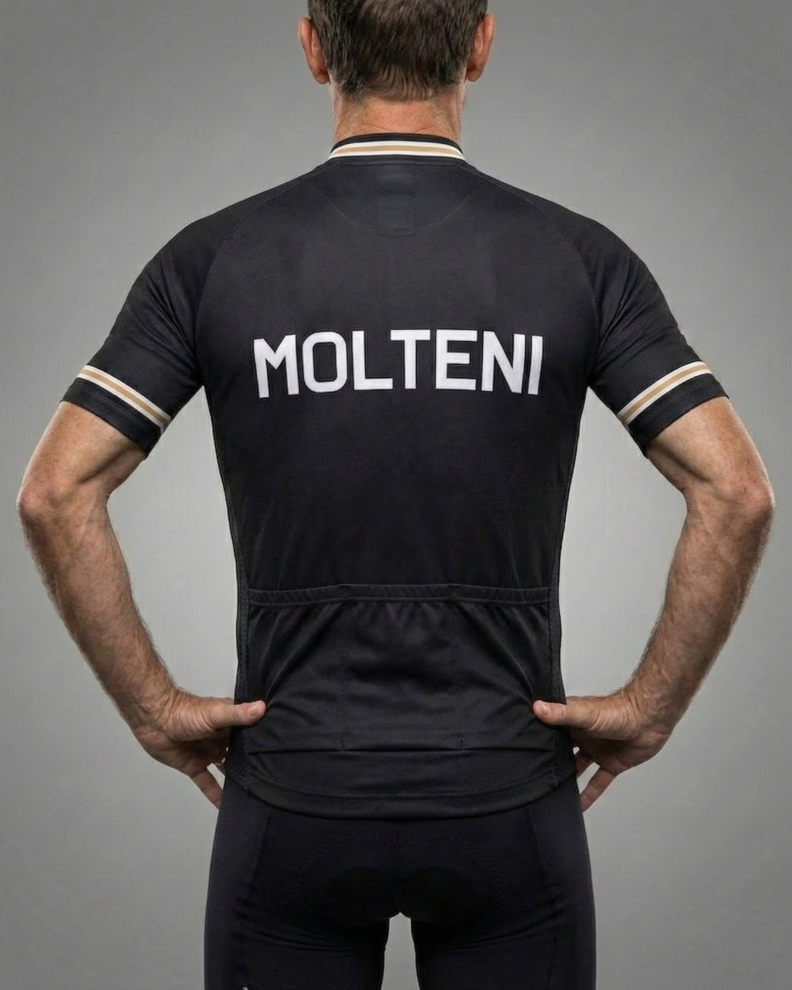 MOLTENI サイクルジャージ ヴィンテージ Retrolica | 1960s Molteni Black Retro Cycling Jersey Italian