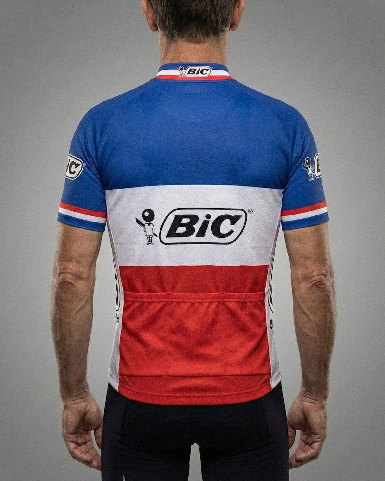 70sビンテージ フランス製 ツールドフランス Bic 半袖サイクルジャージ 1973 BIC France Tricolor Retro Cycling Jersey - Ocaña Era