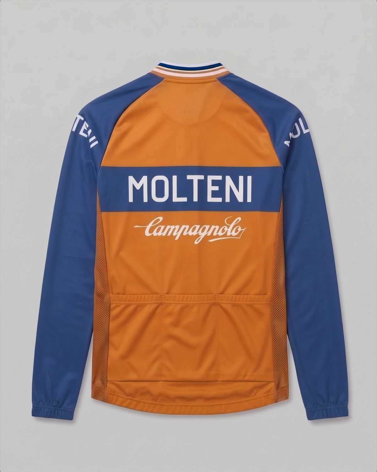 retrolica 1975 Molteni Arcore World Champion Long Sleeve Cycling Jersey – Eddy Merckx Rainbow Jersey