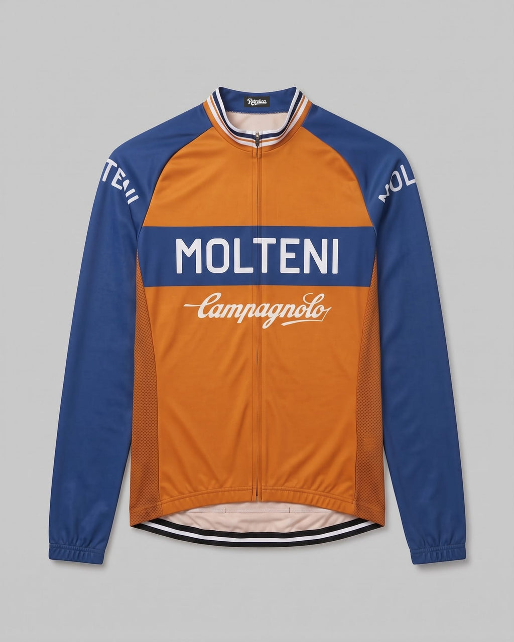 retrolica MEN / XS 1975 Molteni Arcore World Champion Long Sleeve Cycling Jersey – Eddy Merckx Rainbow Jersey
