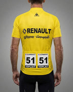retrolica 1978 Renault-Gitane Tour de France Maillot Jaune Retro Cycling Jersey - Bernard Hinault First Win