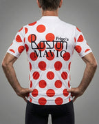 retrolica 1981 Tour de France KOM Polka Dot Retro Cycling Jersey - Lucien Van Impe Boston-Mavic