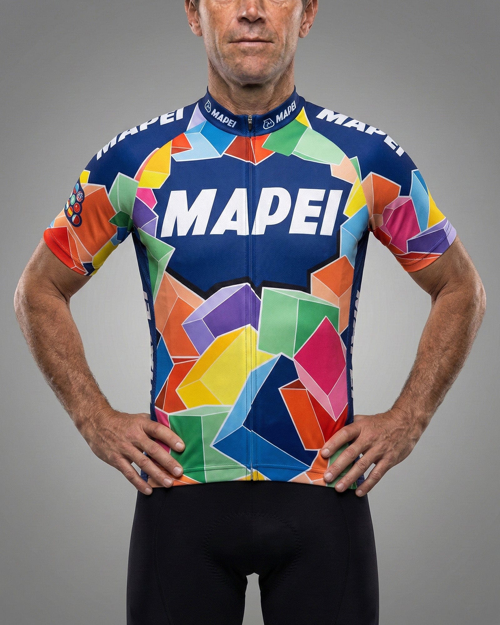 1990s Mapei Cube Retro Cycling Jersey - Iconic 90s Design