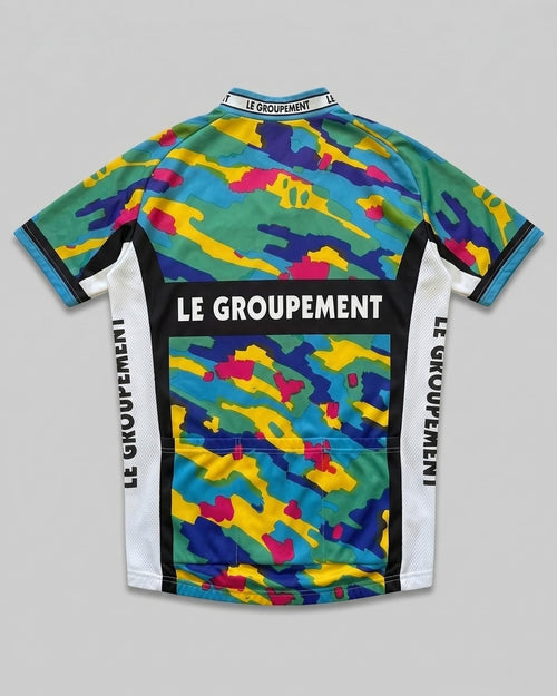 retrolica 1995 Le Groupement Biemme Bianchi Camo Retro Cycling Jersey