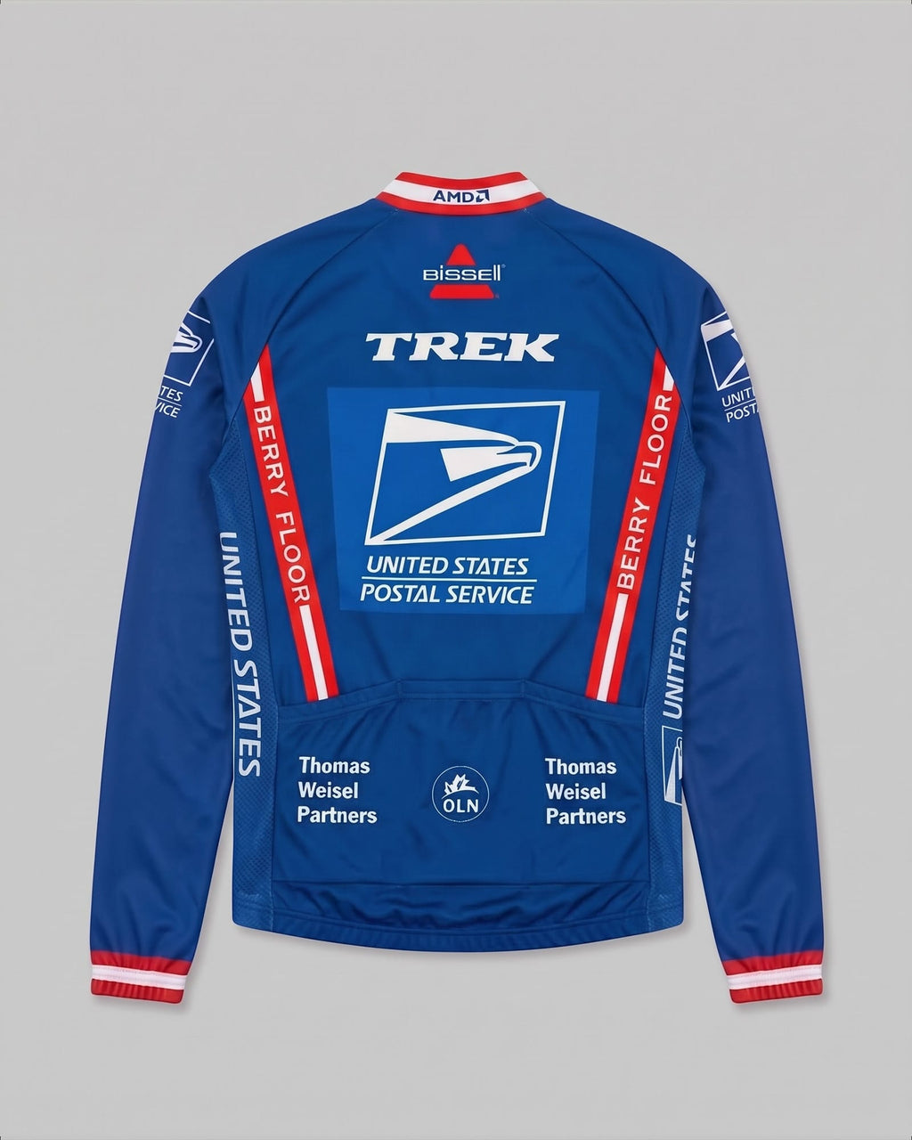 retrolica 2004 US Postal Service Long Sleeve Cycling Jersey – Lance Armstrong USPS Team