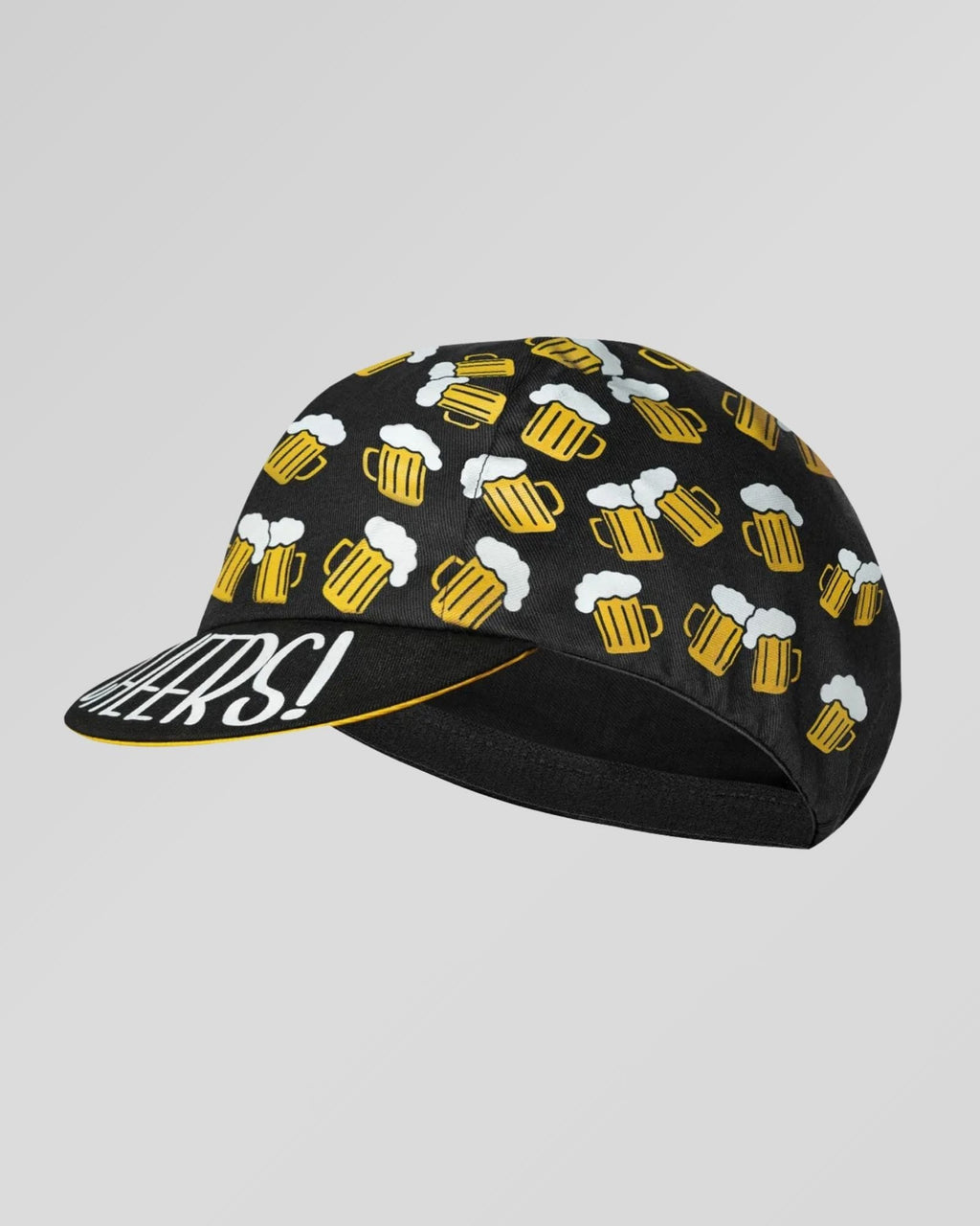 retrolica 48cm - 62cm Beer Ride Black Retro Cycling Cap