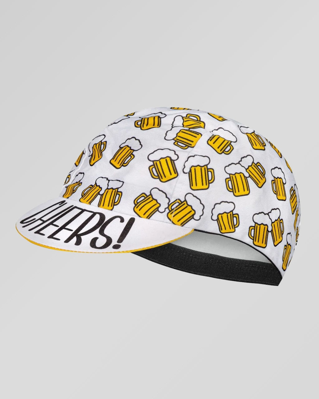 retrolica 48cm - 62cm Beer Ride White Retro Cycling Cap