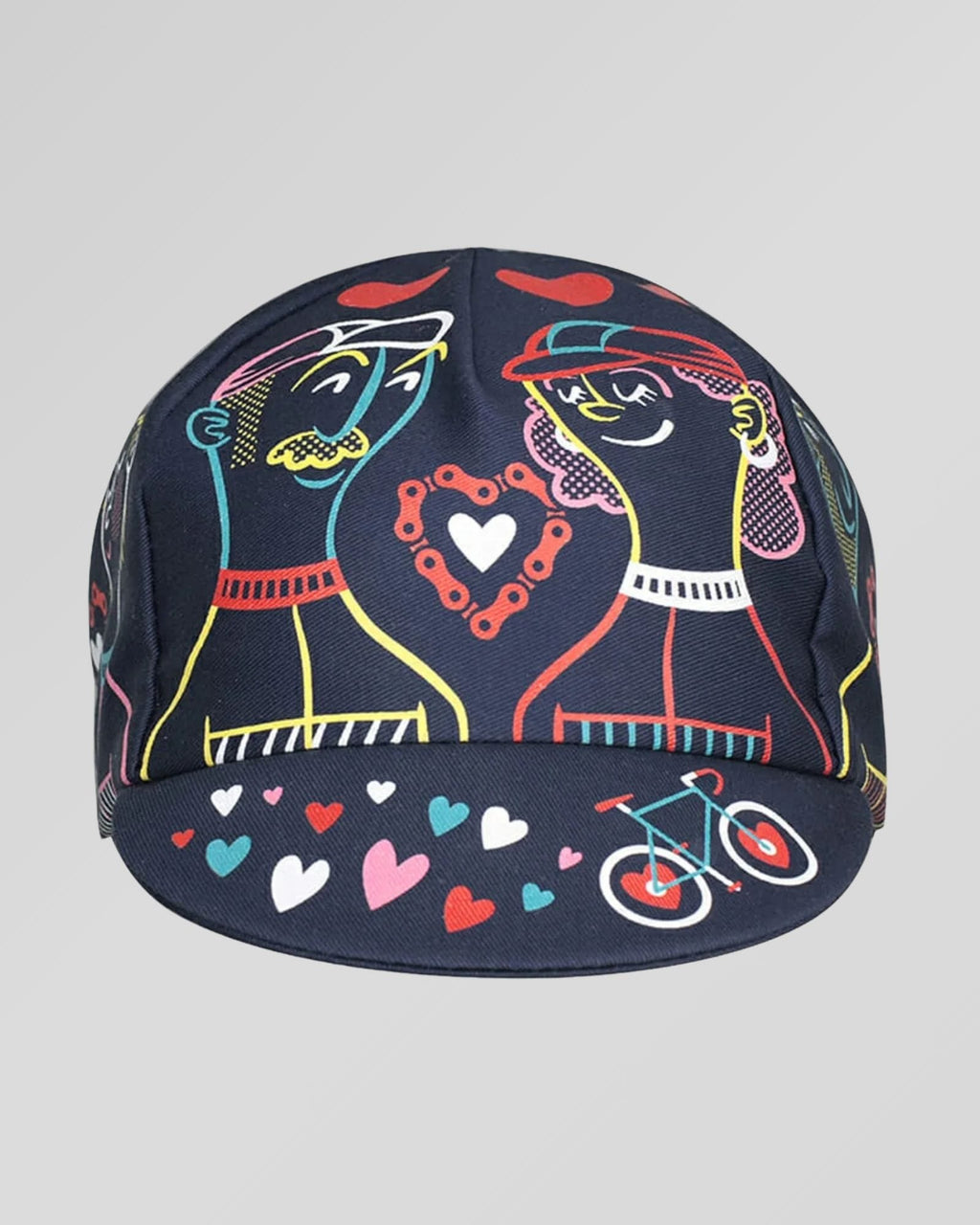 retrolica 48cm - 62cm Bicycle Love Retro Cycling Cap