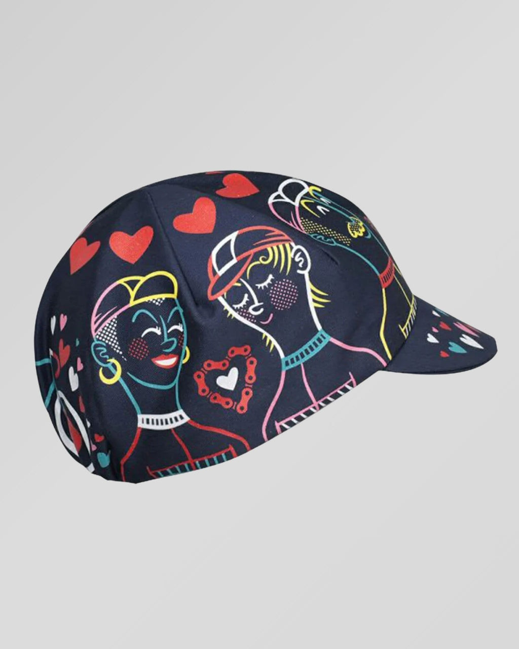 retrolica 48cm - 62cm Bicycle Love Retro Cycling Cap
