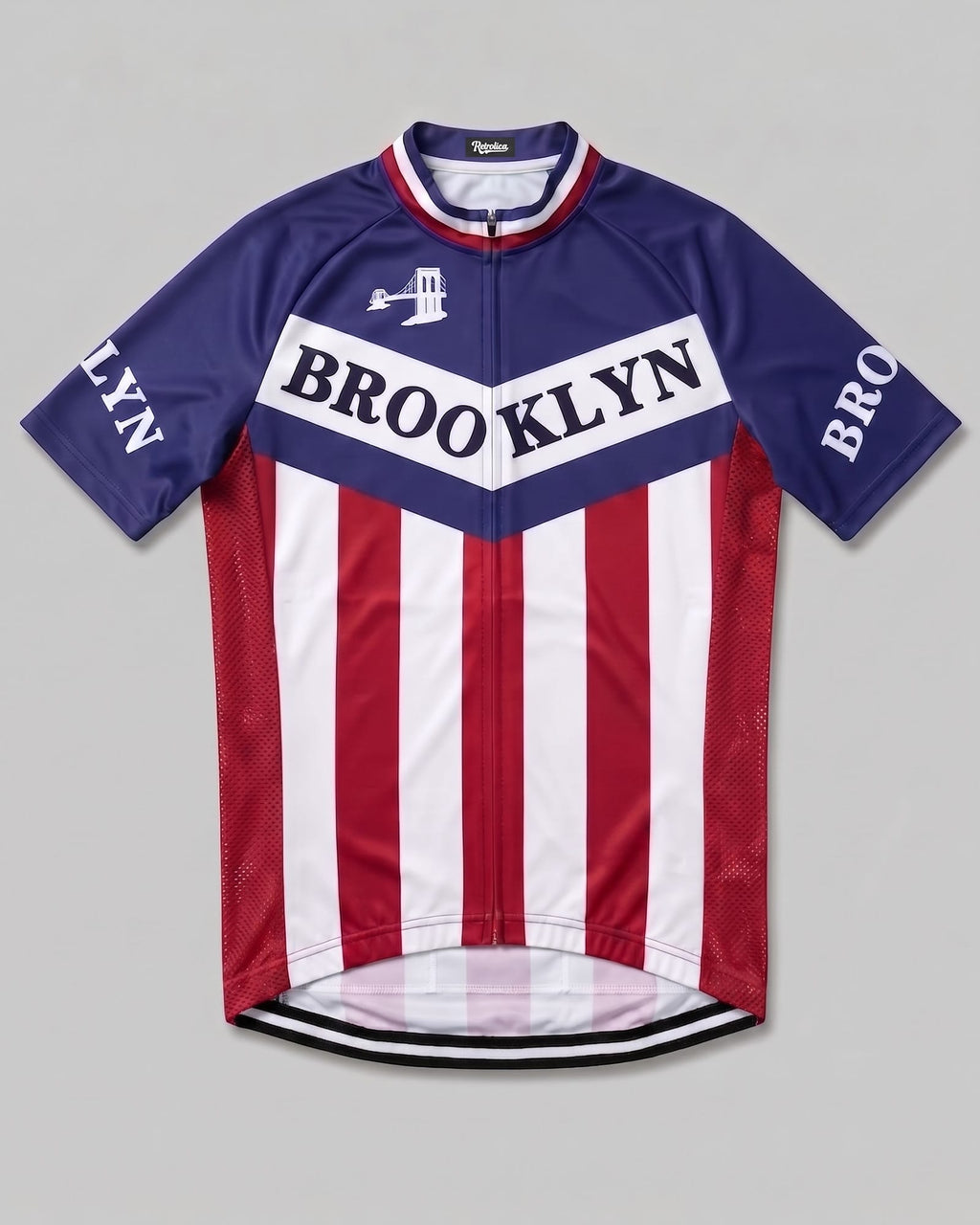 retrolica MEN / XS Brooklyn America Flag Retro Cycling Jersey - Classic Italian Team Edition