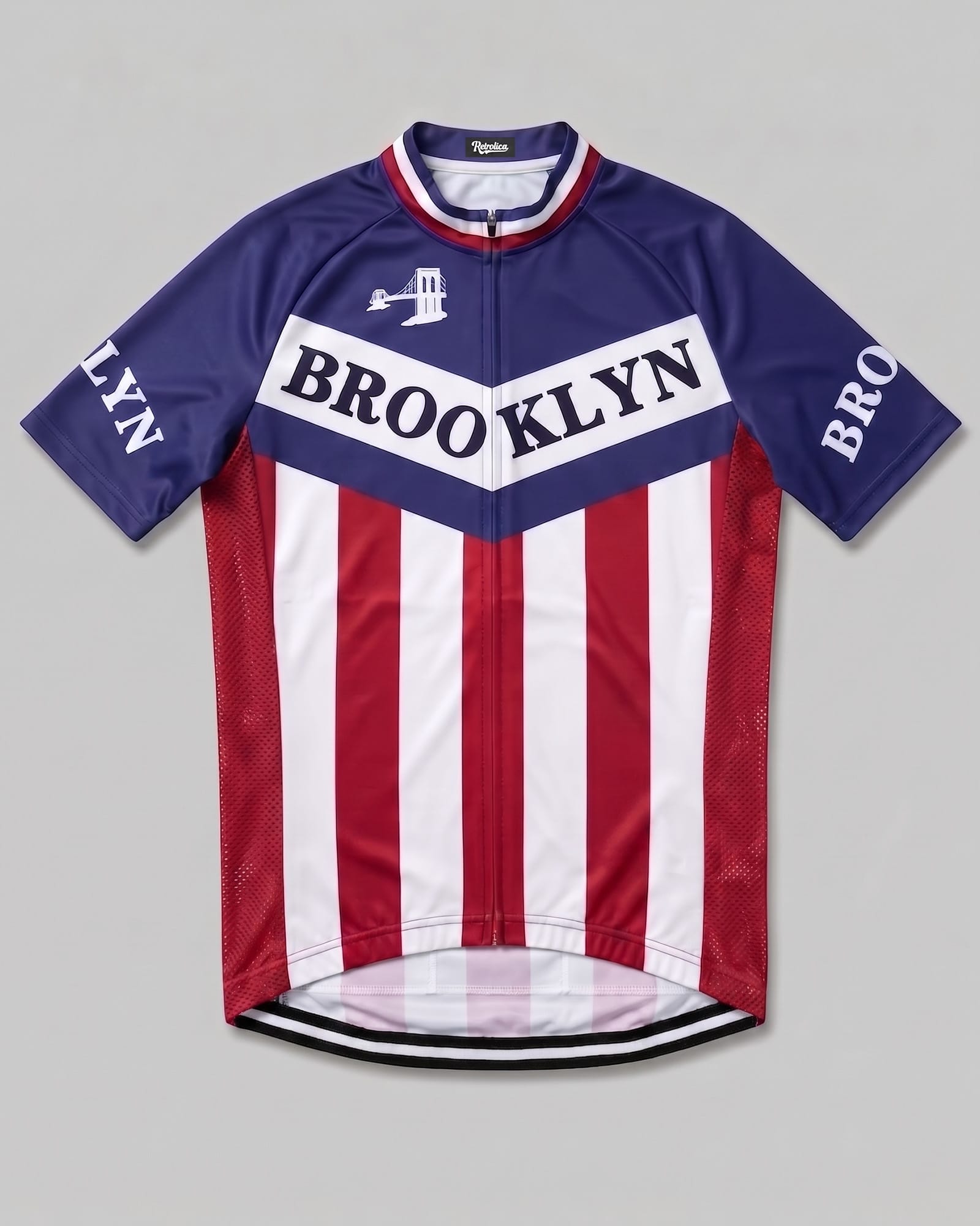 retrolica MEN / XS Brooklyn America Flag Retro Cycling Jersey - Classic Italian Team Edition