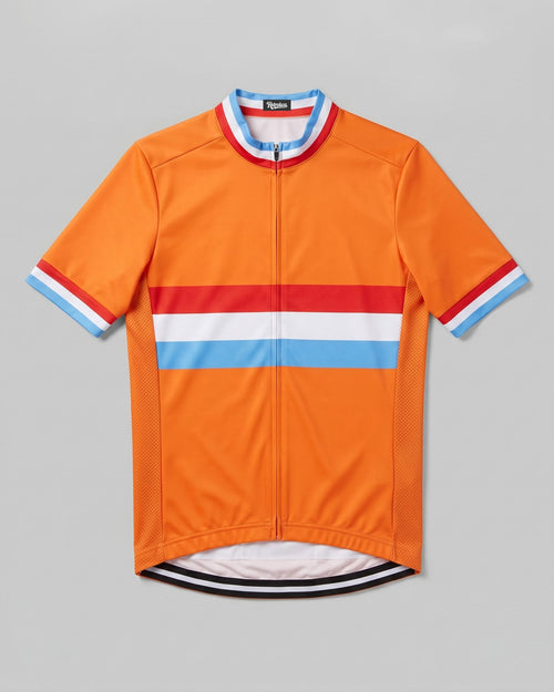 retrolica MEN / XS Classic Dutch Retro Cycling Jersey - Orange Netherlands National Stripes