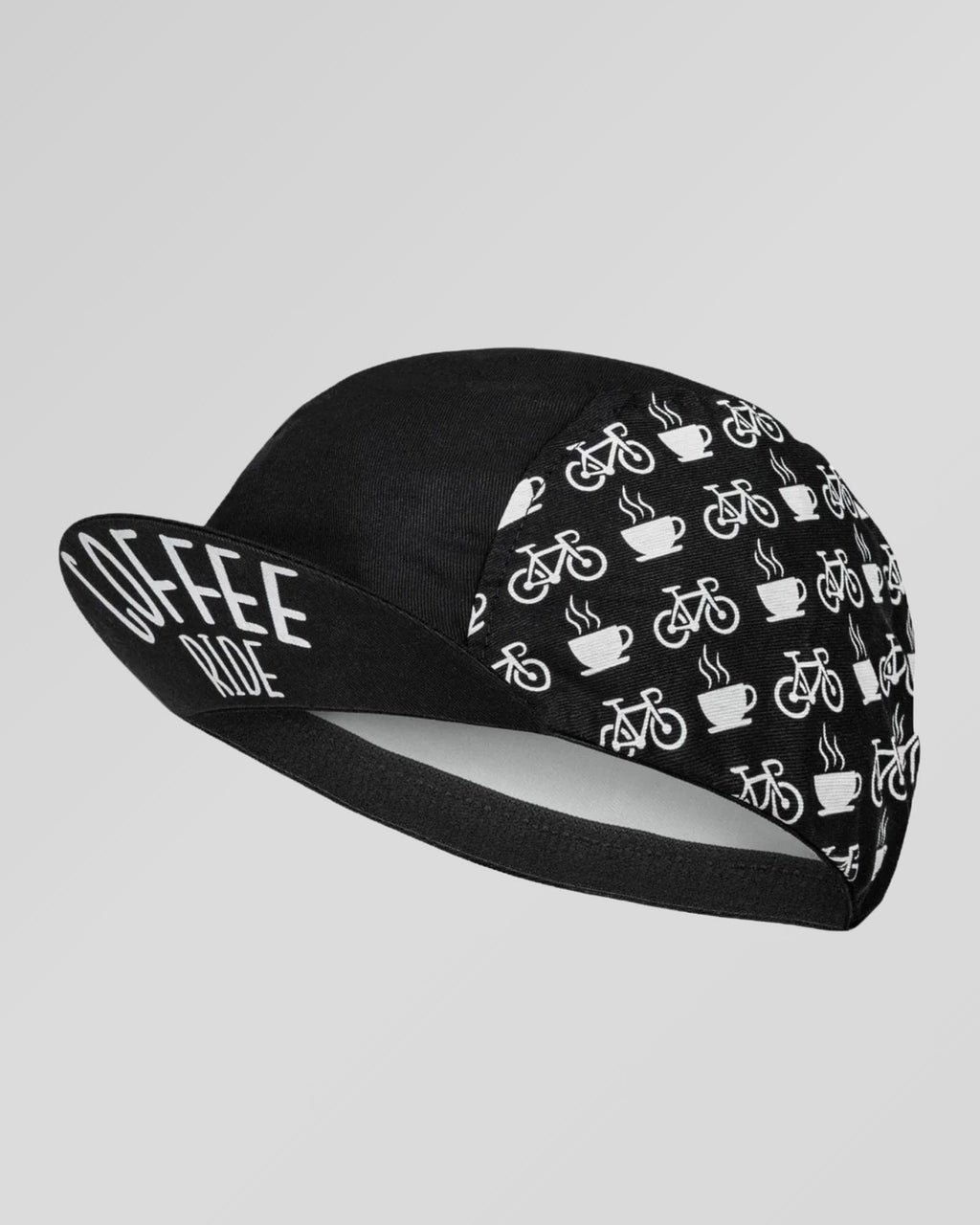retrolica 48cm - 62cm Coffee Ride Black Retro Cycling Cap