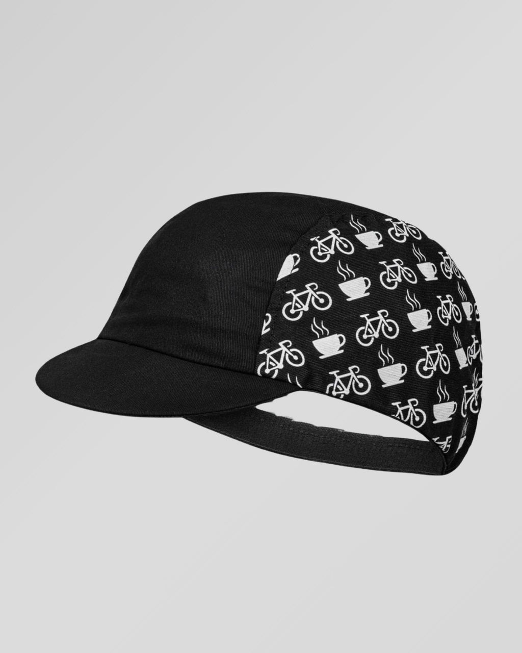 retrolica 48cm - 62cm Coffee Ride Black Retro Cycling Cap