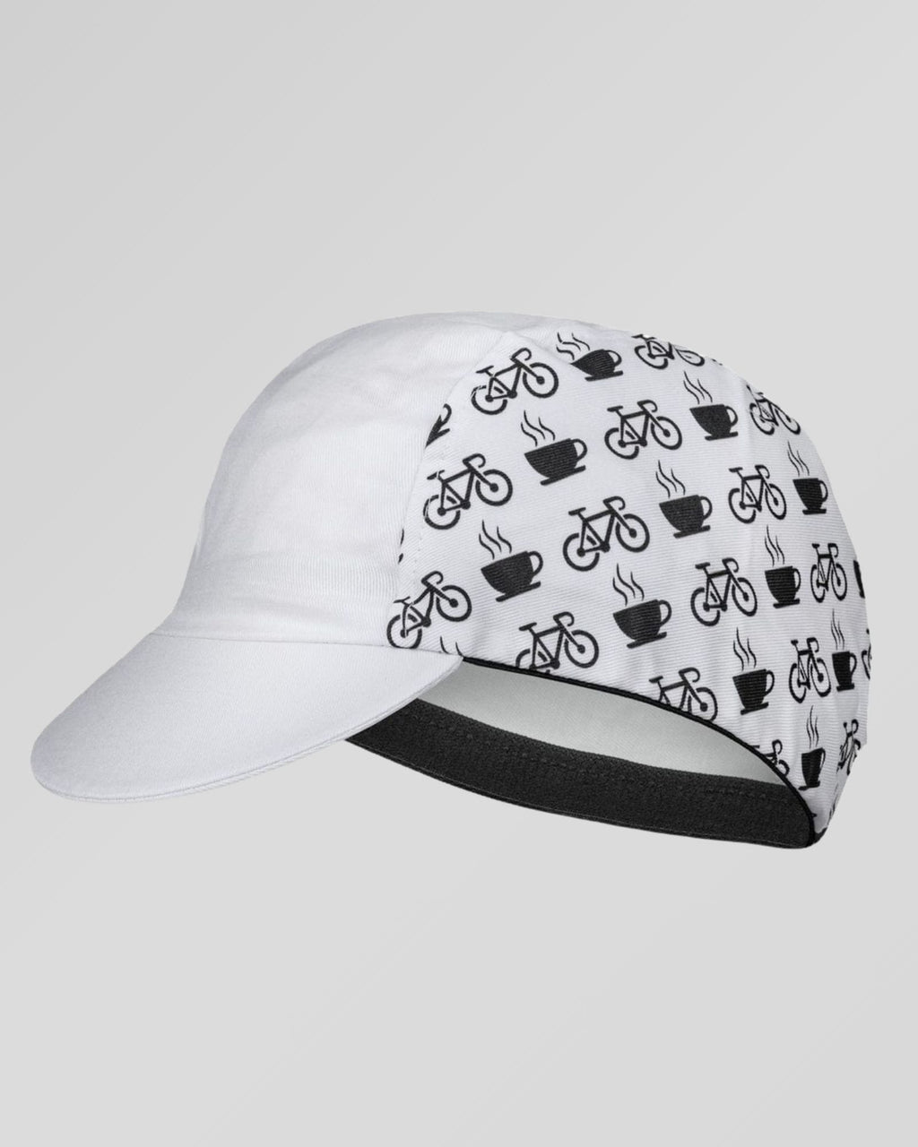 retrolica 48cm - 62cm Coffee Ride White Retro Cycling Cap