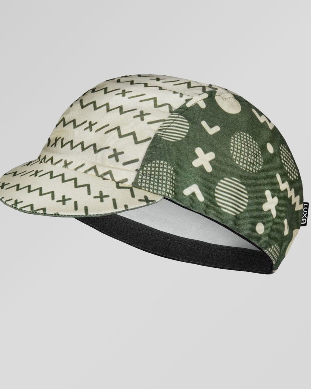retrolica 48cm - 62cm Gravel Green Graffiti Retro Cycling Cap