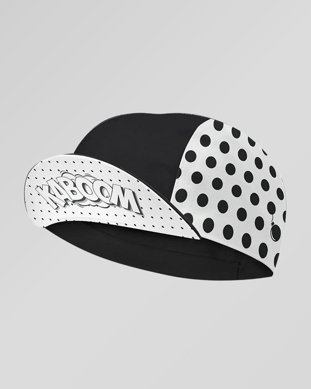 retrolica 48cm - 62cm Kaboom Black Polka dot Cycling Cap
