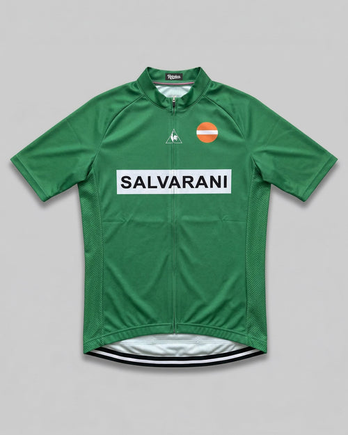 retrolica MEN / XS Salvarani Green Retro Cycling Jersey - Classic Italian Team Edition