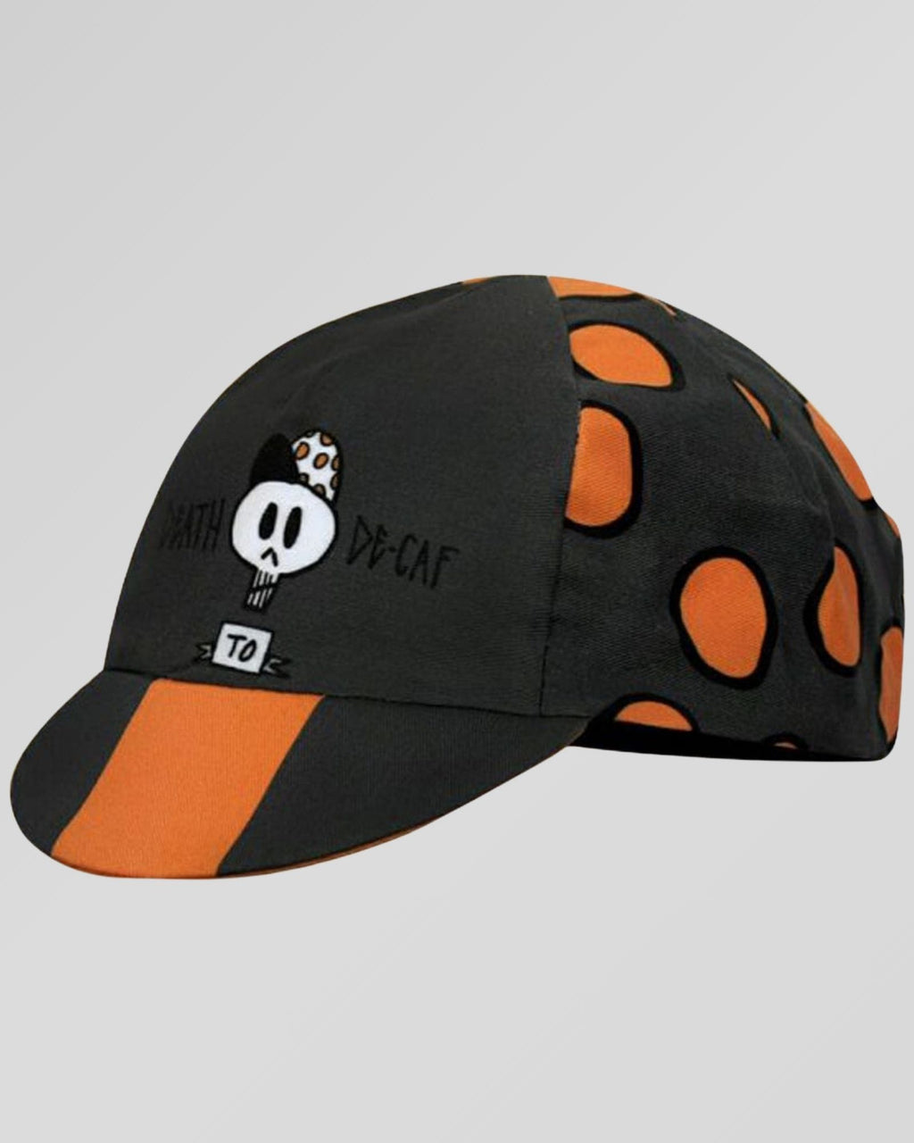 retrolica 48cm - 62cm Stay Awesome Black Orange Retro Cycling Cap