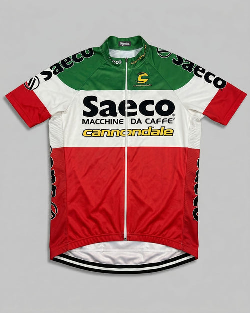 retrolica MEN / XS Team Saeco Cannondale Cipollini Italian Champ Retro Cycling Jersey